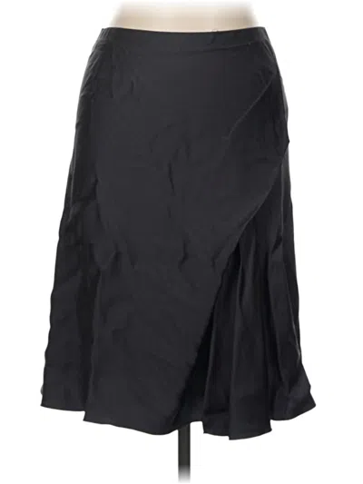 Pre-owned Rozae Nichols Silk Skirt In Black