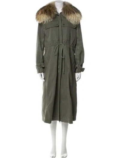 Pre-owned R/r Studio Parka In Green