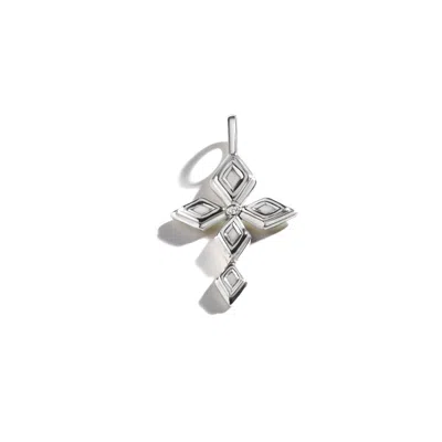 Rraine Jewelry Women's Silver Cross Pendant / Diamond