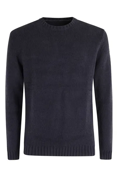 Rrd - Roberto Ricci Design Cinematt Round Knit In Blue