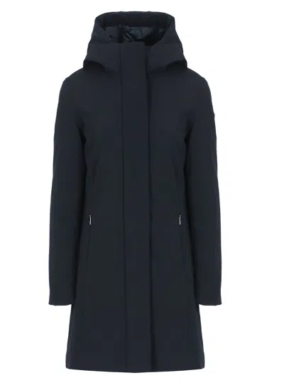 Rrd - Roberto Ricci Design Surflex Winter Long Coat In Blue