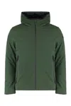 Rrd - Roberto Ricci Design Technical Fabric Jacket With Hood In Green