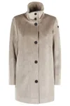 Rrd - Roberto Ricci Design Velour Neo Coat Wom Jkt In Neutral