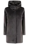 Rrd - Roberto Ricci Design Velour Neo Parka Wom Jkt In Brown