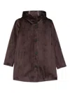 Rrd - Roberto Ricci Design Velour Neo Parka Wom Jkt In Burgundy