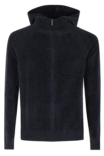 Rrd - Roberto Ricci Design Velvet Turtleneck Knit In Black