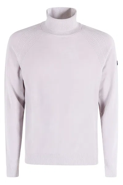 Rrd - Roberto Ricci Design Velvet Turtleneck Knit In White