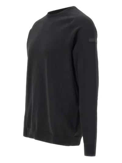 Rrd Amos Cotton Sweater In Black