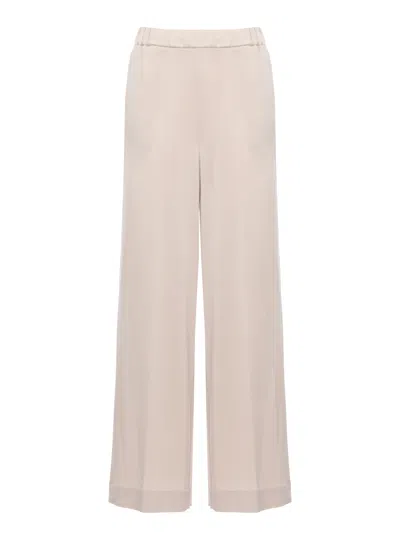 Rrd Beige Cupro Travel Wom Wide-leg Pants In Neutral