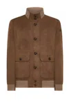 Rrd Beige Lightweight Jacket With High Collar In Brown