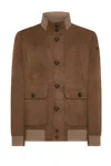 Rrd Beige Lightweight Jacket With High Collar In Brown