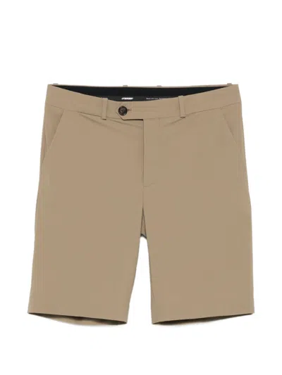 Rrd Beige Tailored Front Pocket Shorts In Gold