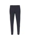 Rrd Belt-loop Roll-hem Trousers In Black
