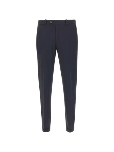 Rrd Belt-loop Roll-hem Trousers In Black
