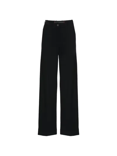 Rrd Belt-loops Trousers In Black
