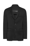 Rrd Tailored Black Blazer With Notch Lapel In Black