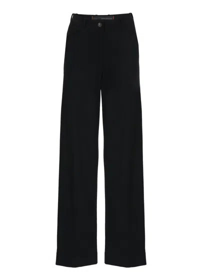 Rrd Black Surflex Livia Straight-leg Pants In Blue