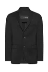Rrd Tailored Black Blazer With Notch Lapel In Black