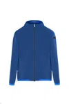 Rrd Fitted Blue Zip-up Sweatshirt In Blue