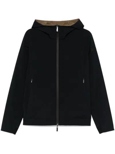 Rrd Blue Jacket With Zip-up Closure And Hood In Black