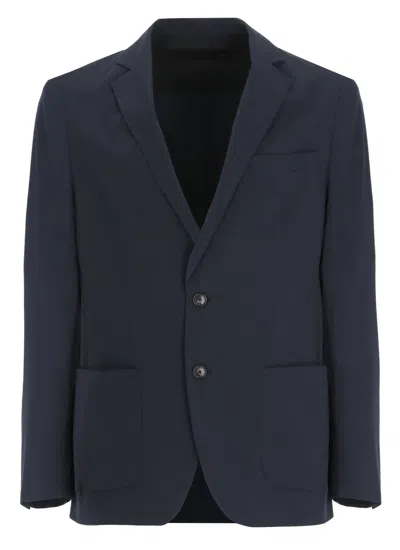Rrd Blue Terzilight Flap Pockets Blazer In Black
