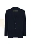 Rrd Blue Wool-blend Notch-lapel Blazer In Blue
