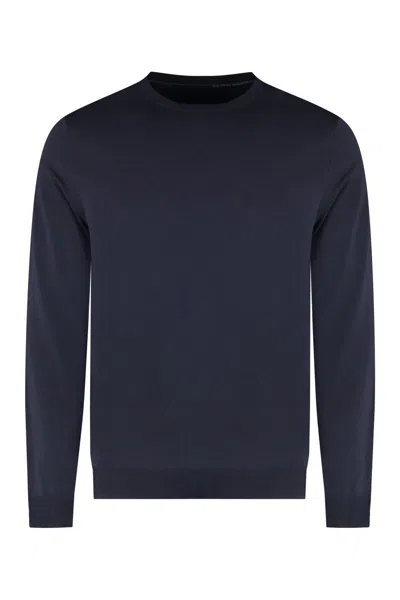 Rrd Booster Round Long Sleeve Crew-neck Sweater In Blue