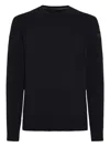 Rrd Boucle Round Sweater In Black
