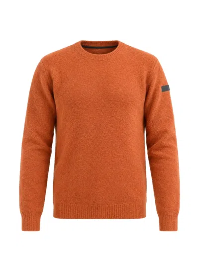 Rrd Bouclé-knit Sweater In Orange