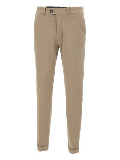 RRD BROWN TAILORED TROUSERS WITH CLASSIC WAISTBAND
