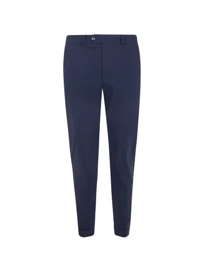 Rrd Button Cuffed Trousers In Blue