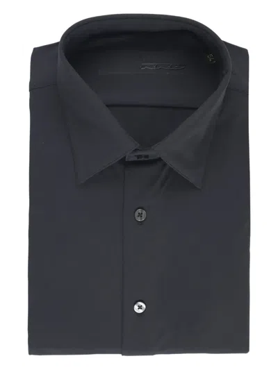Rrd Button-front Shirt In Black
