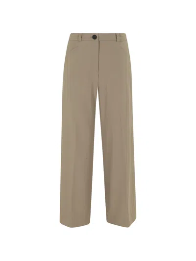 Rrd Button Trousers In Brown