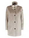 Rrd Buttoned Coat In Gray