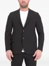 Rrd Buttoned Notch Lapel Jacket In Black