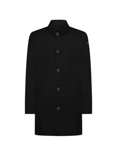 Rrd Button-fastening Coat In Blue