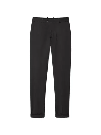 Rrd Button-fastening Turn-up Tailored Trousers In Braun