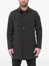 Rrd Button-up Coat In Black