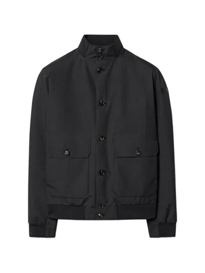 Rrd Button-up High-neck Jacket In Black