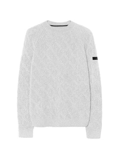 Rrd Cable-knit Crew-neck Sweater In Gray