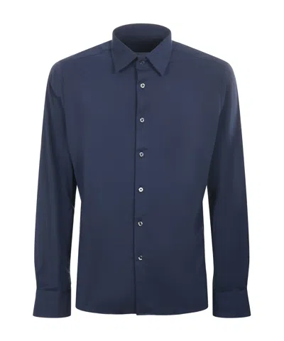Rrd Camicia Oxford Jacquard In Blue