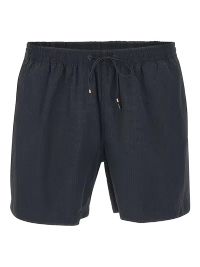 Rrd Check-pattern Swim Shorts In Black