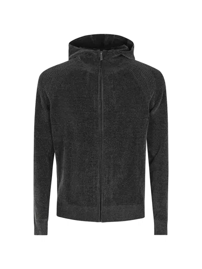Rrd Chenille Zip-up Hoodie In Gray