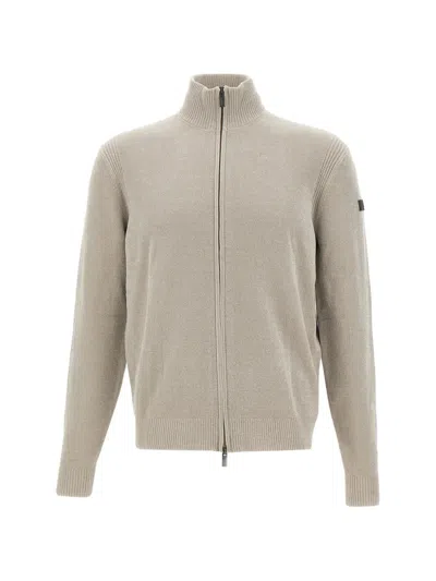 Rrd Chenille Zip-up Sweater In Gold