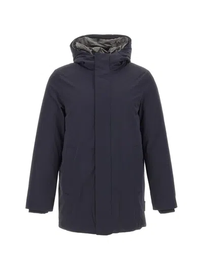 Rrd Clark Hooded Jacket In Blue