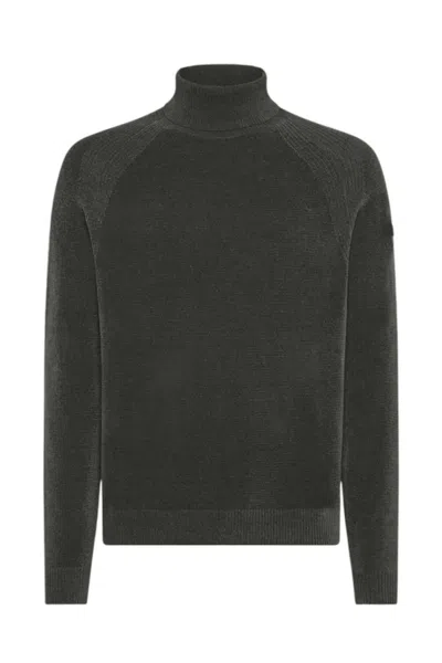 Rrd Classic Turtleneck Knitwear With Raglan Sleeves In Gray