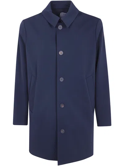 Rrd Long-sleeved Trench Coat In Blue