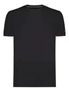 Rrd Contrast-detail Crew-neck T-shirt In Black