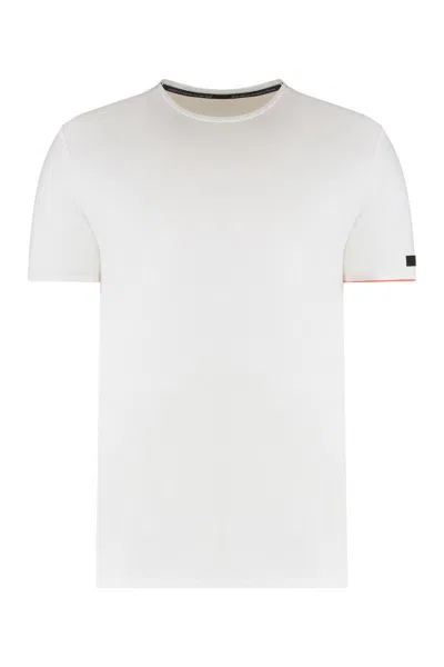 Rrd Cotton Blend Crew-neck T-shirt In White