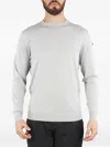 Rrd Crew-neck Patch-pocket Sweater In Gray